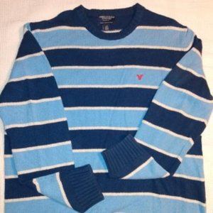 American Eagle blue-striped sweater